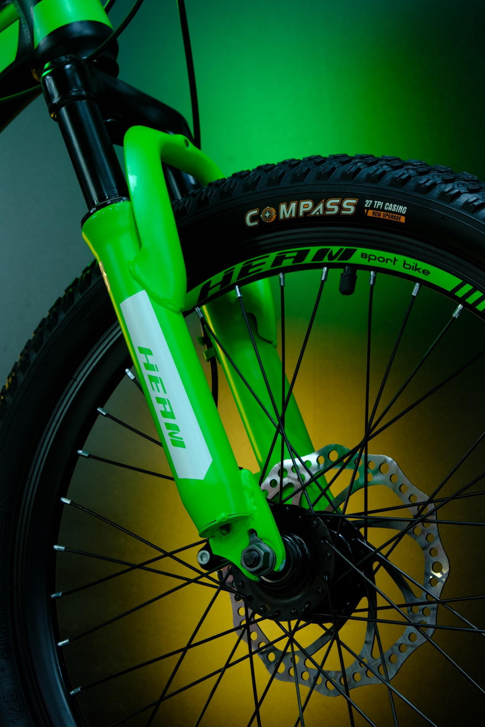 Heam First 207 Матовый Чёрный/Зелёный