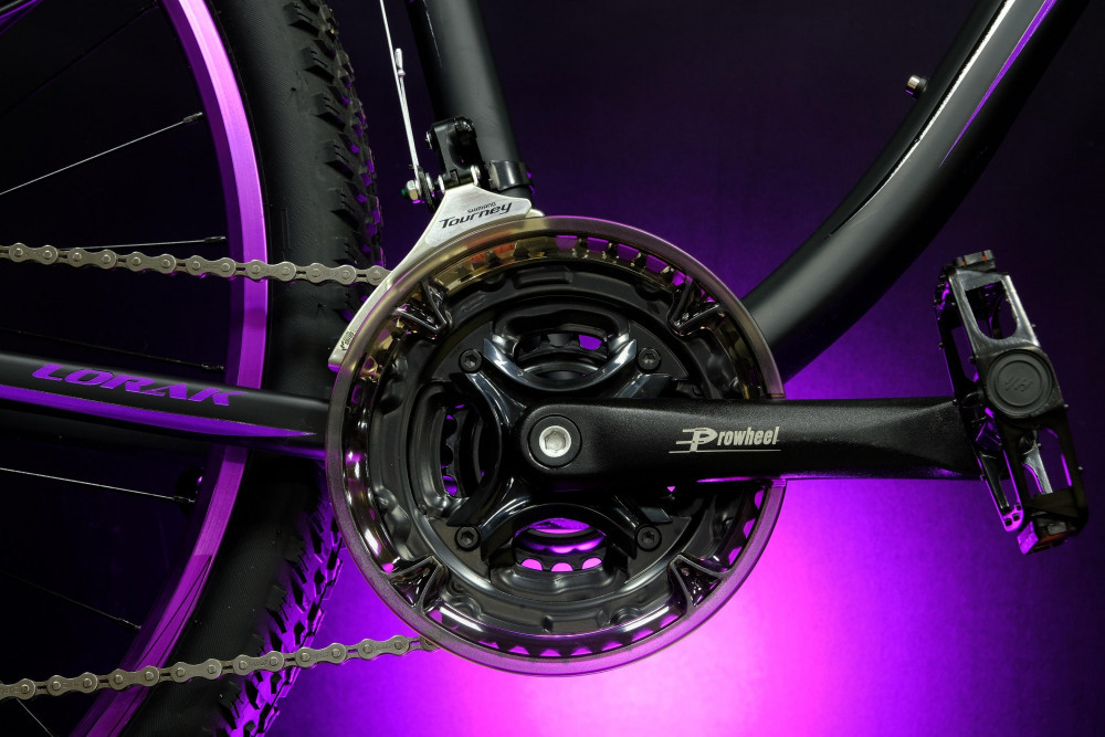 Lorak Glory 2000 Матовый Чёрный/Фиолетовый рама 19 (на рост 171-182)