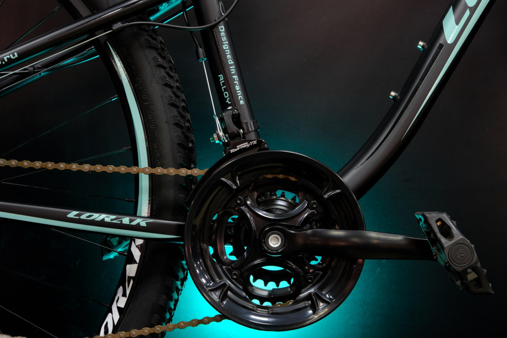 Lorak Glory 1000 Матовый Чёрный/Мятный рама 17 (на рост 155-173)