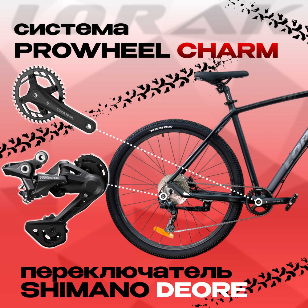 LORAK Sel 9750 Матовый Чёрный 19р (на рост 171-182)