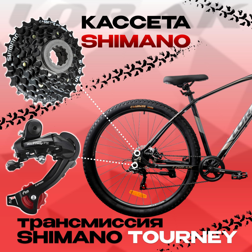 LORAK Safe PLUS 29 Матовый Чёрный/Серый